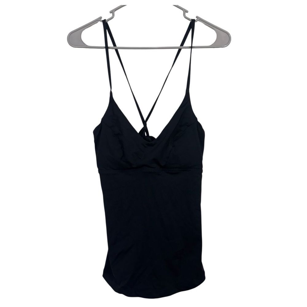 Athleta Black Padded Swimwear Tank Top